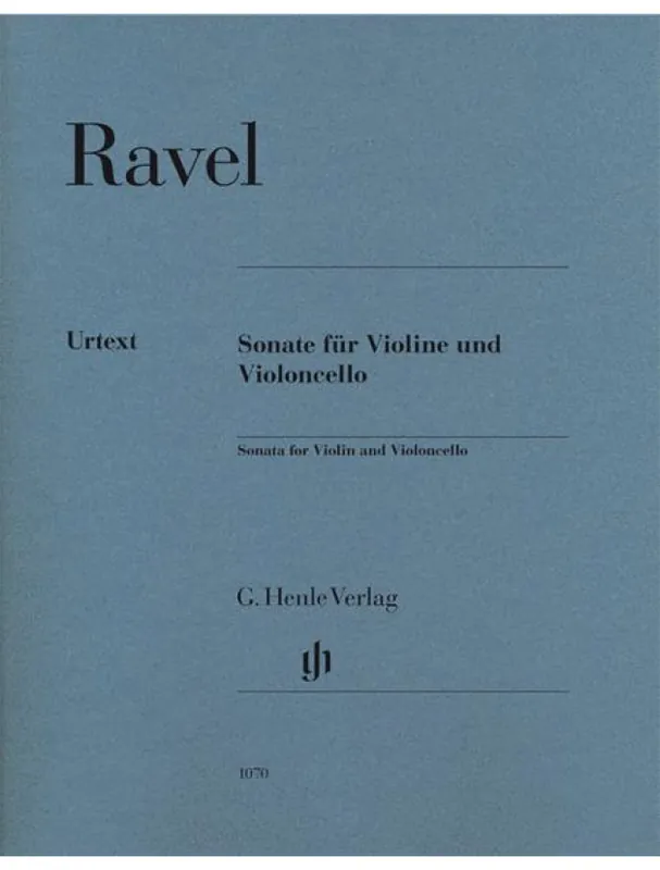 Maurice Ravel Sonata For Violin And Violoncello (noty na housle, violoncello) Hit Sezóny