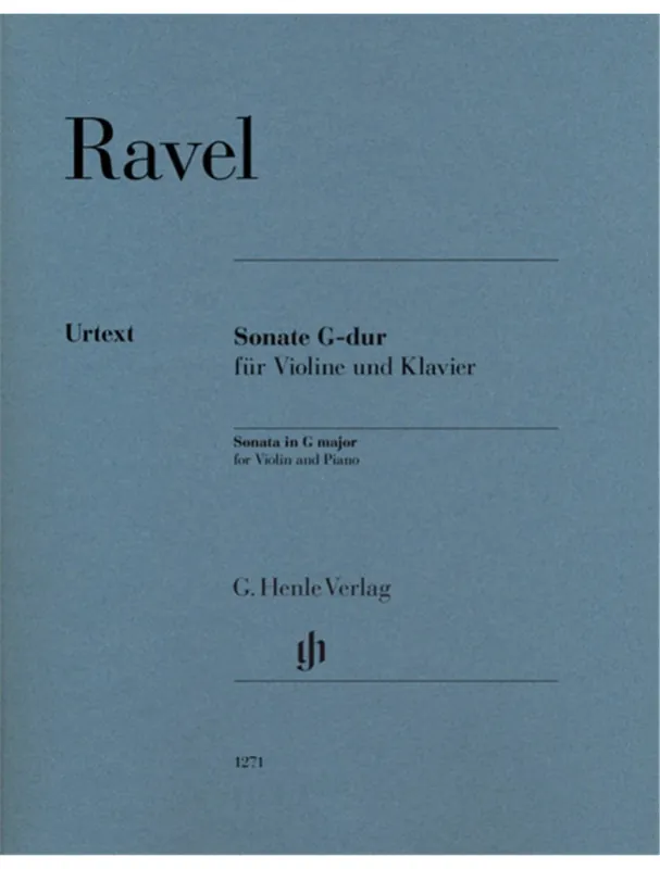 Kup Teď Maurice Ravel Sonata In G Major (noty na housle, klavír)