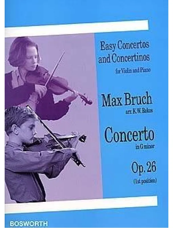 Top Prodej Max Bruch (Arr. K.W. Rokos) Concerto in G Minor For Violin And Piano Op.26 (noty na housle, klavír)