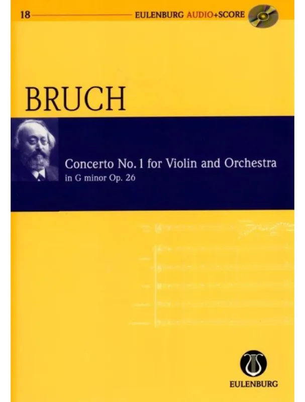 Výprodej Max Bruch Concerto No. 1 G minor op. 26 (noty, partitura)(+audio)