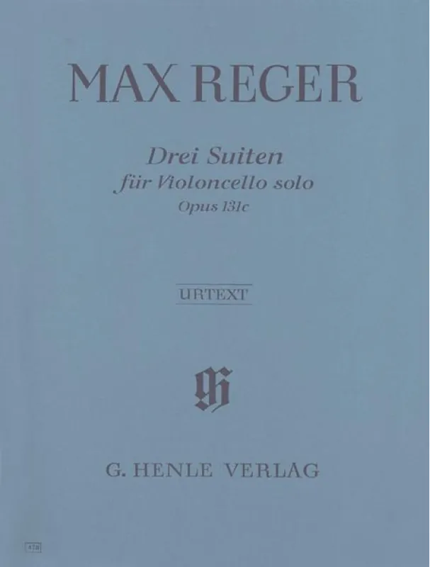 Max Reger 3 Suites Opus 131c (noty na violoncello) Finální Výprodej
