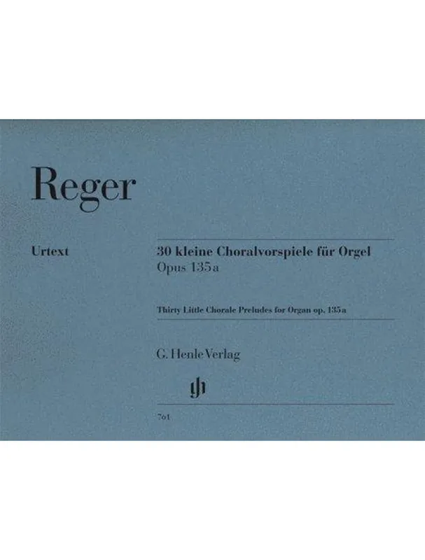Max Reger 30 Little Chorale Preludes Op. 135a (noty na varhany) Nízká Cena