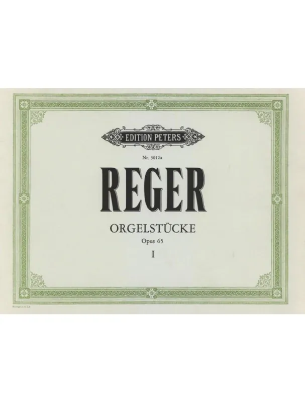 Cenový Hit Max Reger Orgelstücke, Op.65 Heft 1 (noty na varhany)
