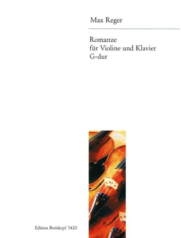 Max Reger Romanze G-Dur (noty na housle, klavír) Značkový