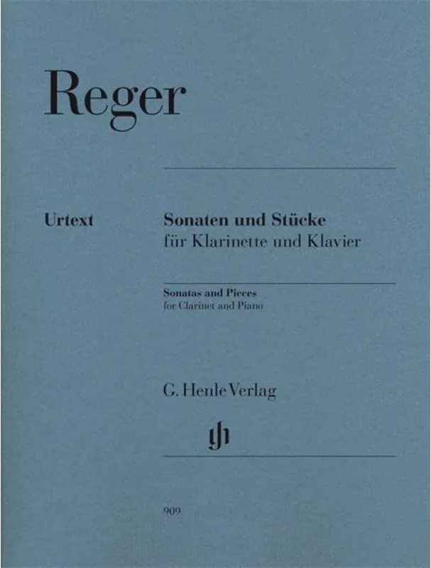 Max Reger Sonatas and Pieces (noty na klarinet, klavír) Akční Cena