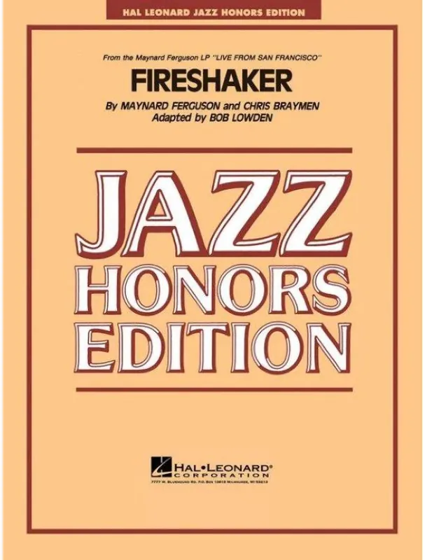 Maynard Ferguson Fireshaker (noty pro jazzový orchestr, party, partitura) Aktuální