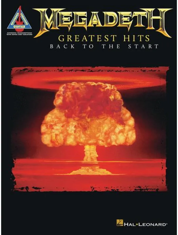 Megadeth Greatest Hits - Back to the Start (noty, tabulatury na kytaru) Odeslání Ihned