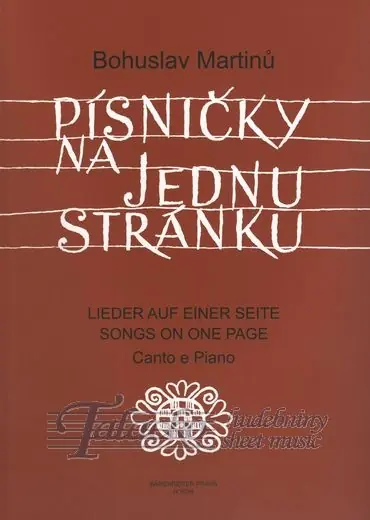 Písničky na jednu stránku Nejprodávanější