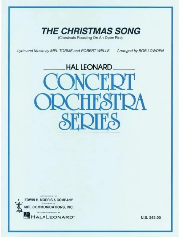 Mel Tormé The Christmas Song (noty pro symfonický orchestr, party, partitura) Sleva