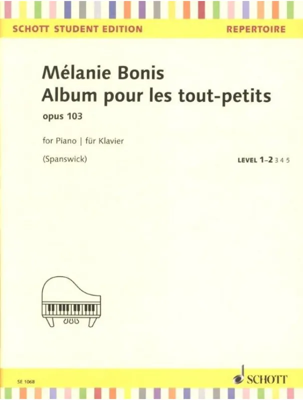 Vrácení Zdarma Mélanie Bonis Album pour les tout-petits op. 103 (noty na klavír)