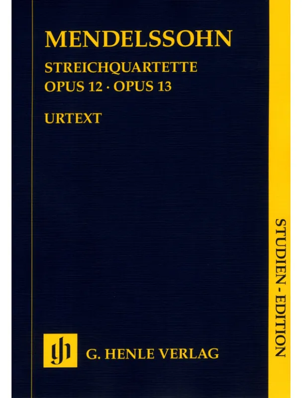 Kup Teď Mendelssohn Bartholdy String Quartets Op.12 And Op.13 - Study Score (noty pro smyčcový kvartet)