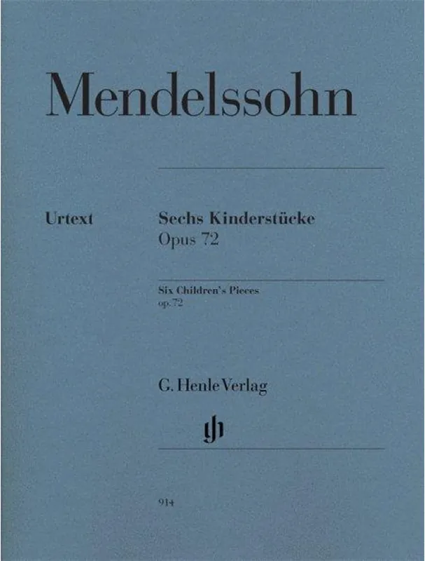 Mendelssohn Six Children‘s Pieces Op. 72 (noty na klavír) Horká Nabídka