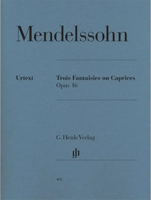 Časově Omezené Mendelssohn Three Fantasies or Cappricios op. 16 (noty na klavír)