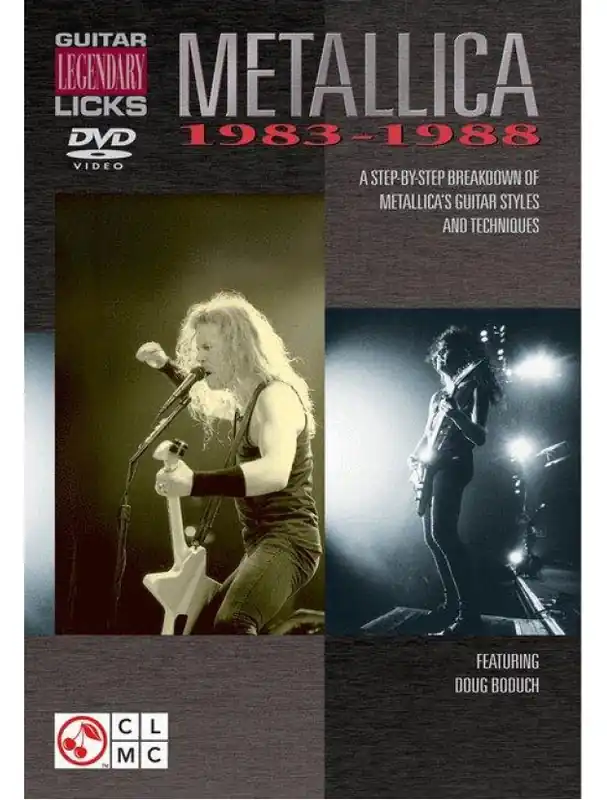 Metallica Guitar Legendary Licks 1983-1988 (video škola hry na kytaru) Cenově Výhodný