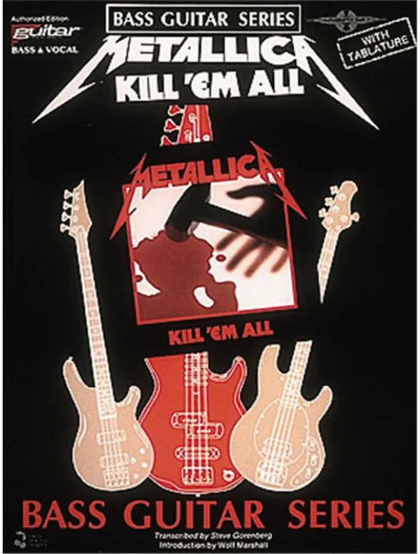 Originální Metallica Kill ‘Em All (noty, tabulatury na baskytaru)