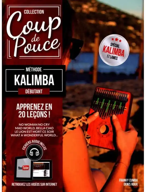 Méthode Kalimba Débutant (noty na kalimbu)(+audio+video) Zlevněný
