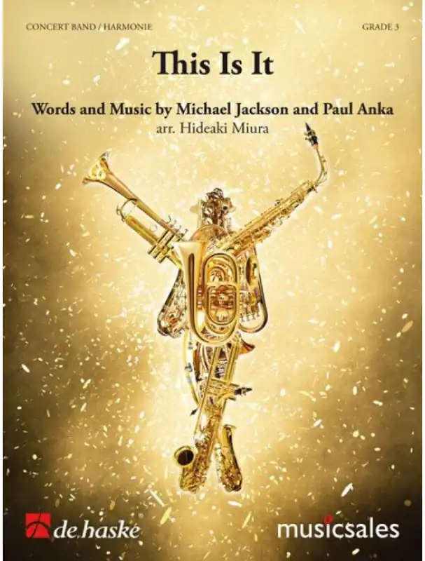 Michael Jackson & Paul Anka This Is It (noty pro koncertní orchestr, party, partitura) Autentický