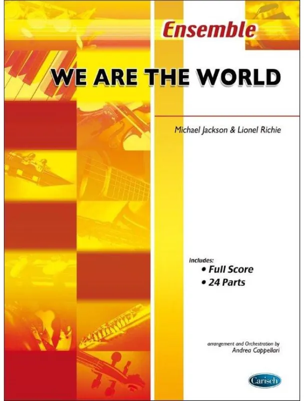 Michael Jackson & Lionel Richie We Are The World (noty pro flexibilní orchestr, party, partitura) Odeslání Ihned