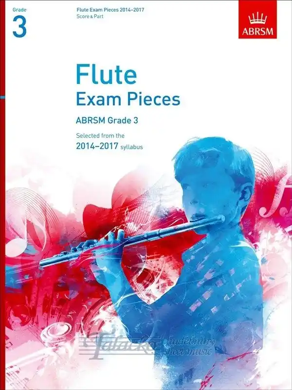 Akční Nabídka Flute Exam Pieces 2014–2017, Grade 3, Score & Part