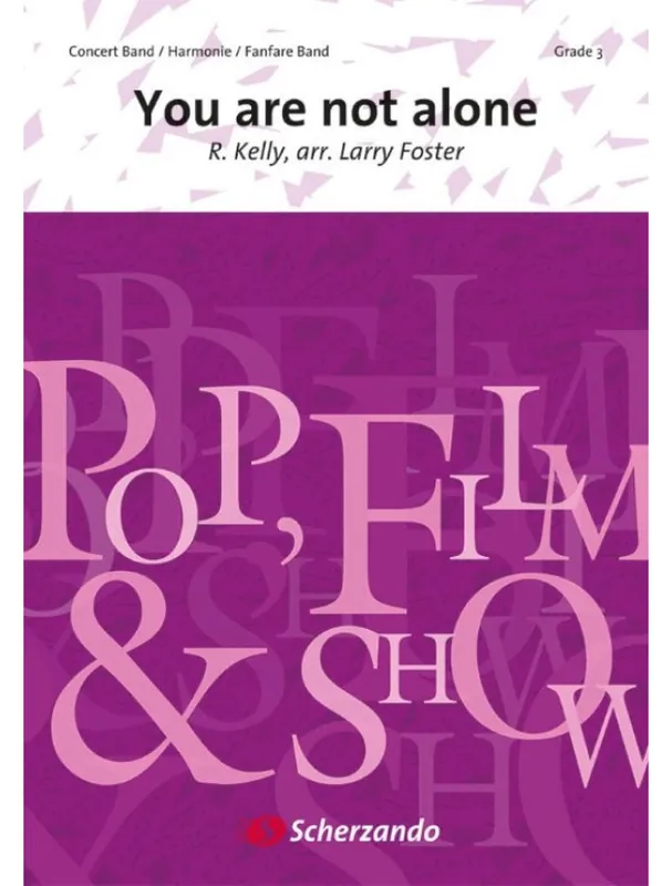 Michael Jackson You are not alone (noty pro koncertní orchestr, fanfáry, party, partitura) Sleva