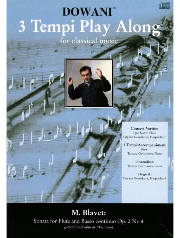 Michel Blavet Sonata Op. 2 No. 4 (noty na příčnou flétnu) (+audio) Nakupujte Hned