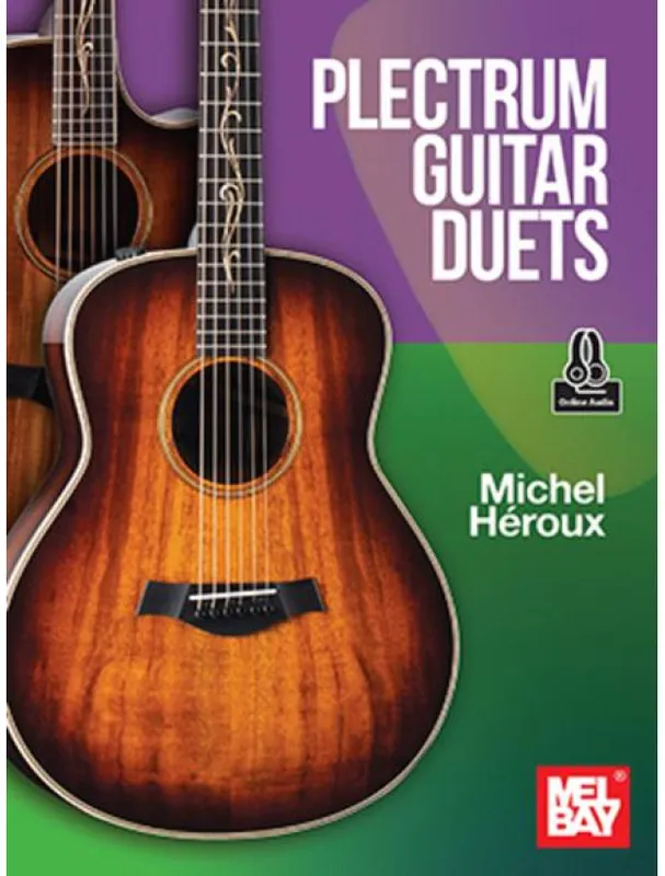 Michel Heroux Plectrum Guitar Duets (noty na kytaru)(+audio) Levný
