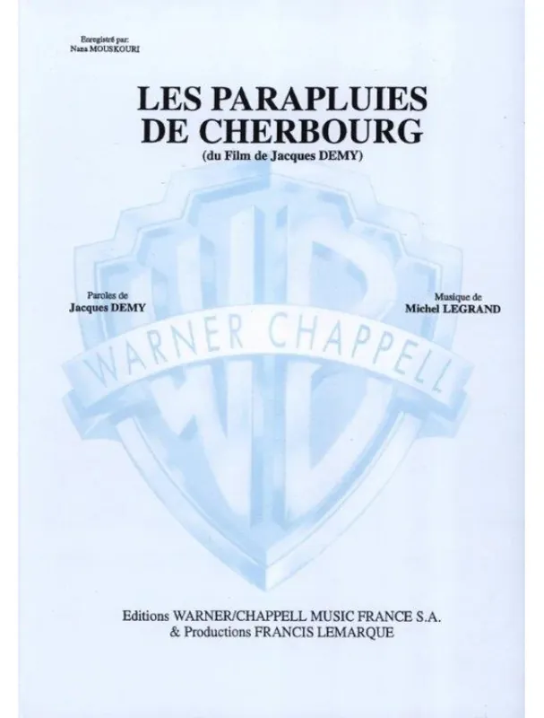Michel Legrand Les Parapluies de Cherbourg (noty na klavír, zpěv, akordy) Poslední Šance