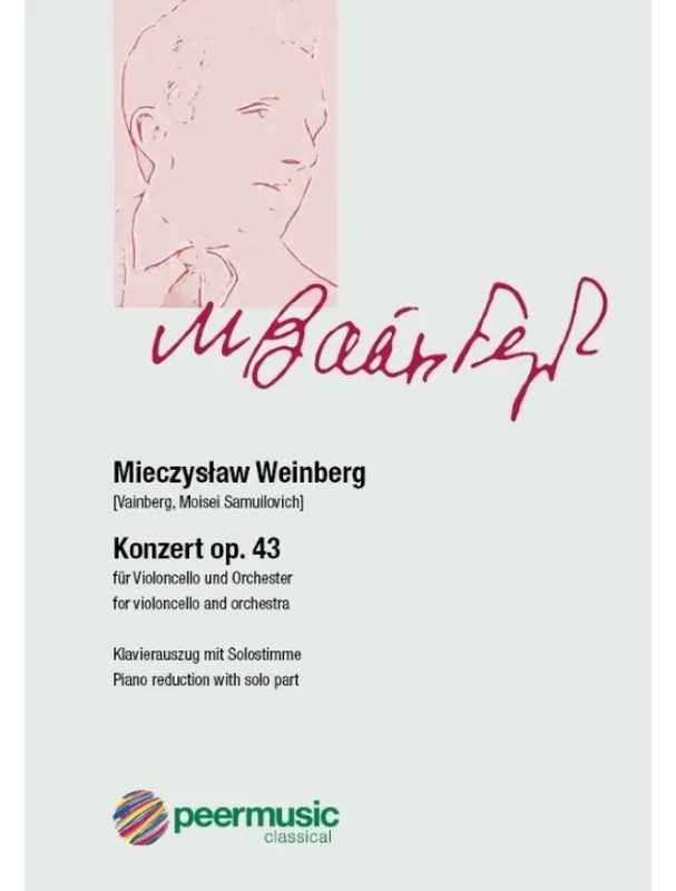 Časově Omezené Mieczyslaw Weinberg Concerto for Violoncello and Orchestra op. 43 (noty na violoncello, klavír)