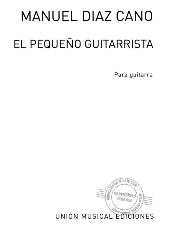 Speciální Cena Miguel Anga Diaz El Pequeno Guitarrista 34 Estudios (noty na kytaru)