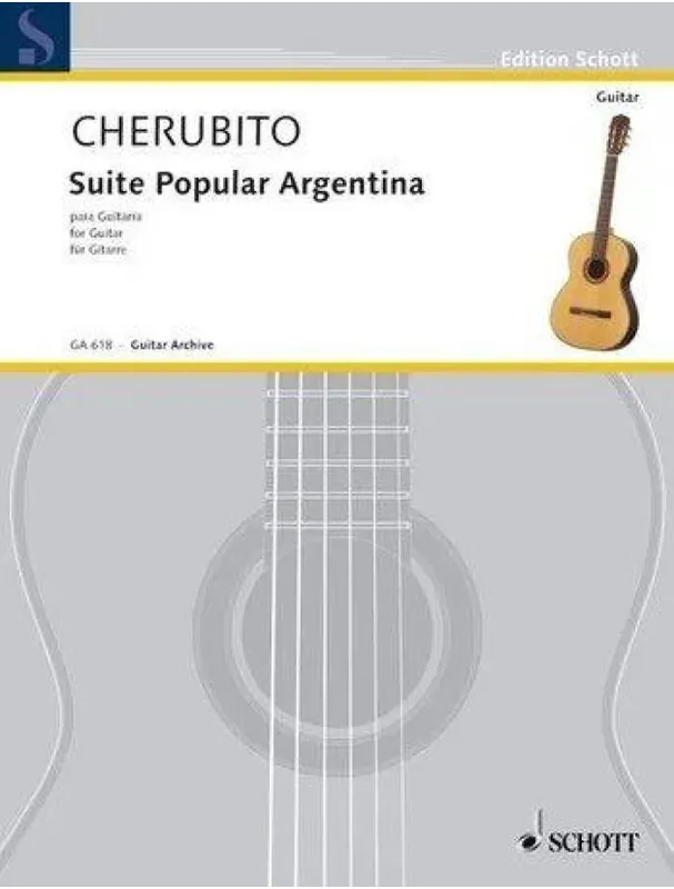 Oblíbený Miguel Angel Cherubito Suite Popular Argentina (noty na kytaru)