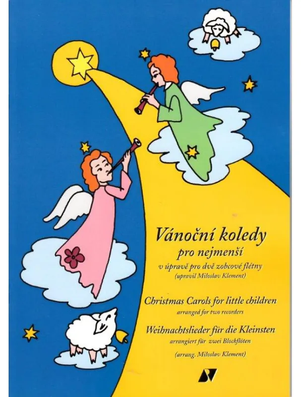 Miloslav Klement Vánoční koledy pro nejmenší v úpravě pro dvě zobcové flétny Levný
