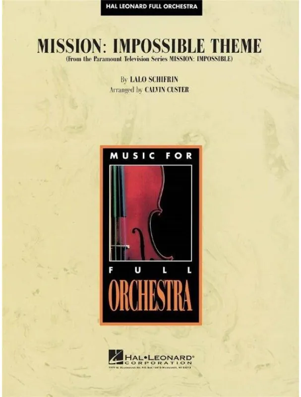 Mission Impossible Theme (noty pro symfonický orchestr, party, partitura) Koupit Online