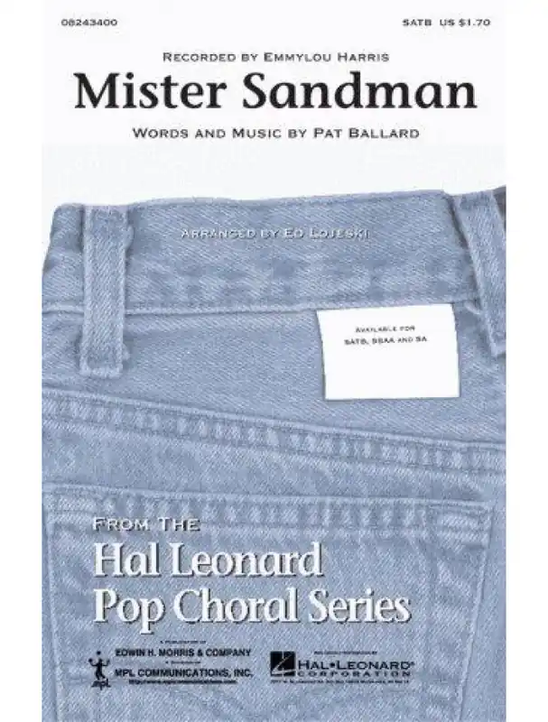 Mister Sandman For SATB (noty na sborový zpěv) - SADA 5 ks Víkendová Akce