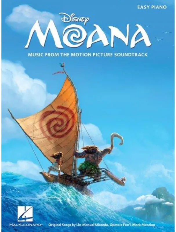 Originální Moana (noty na snadný sólo klavír)