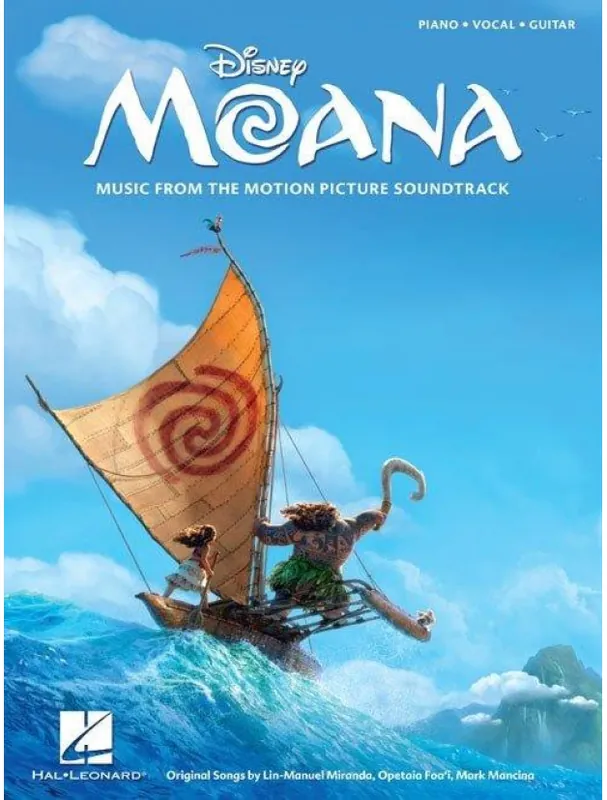 Moana - Music From The Motion Picture Soundtrack (noty na klavír, zpěv, akordy na kytaru) Tovární Cena