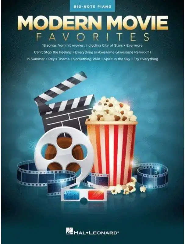 Akce Modern Movie Favourites - Big Note Piano (velké noty na snadný sólo klavír)