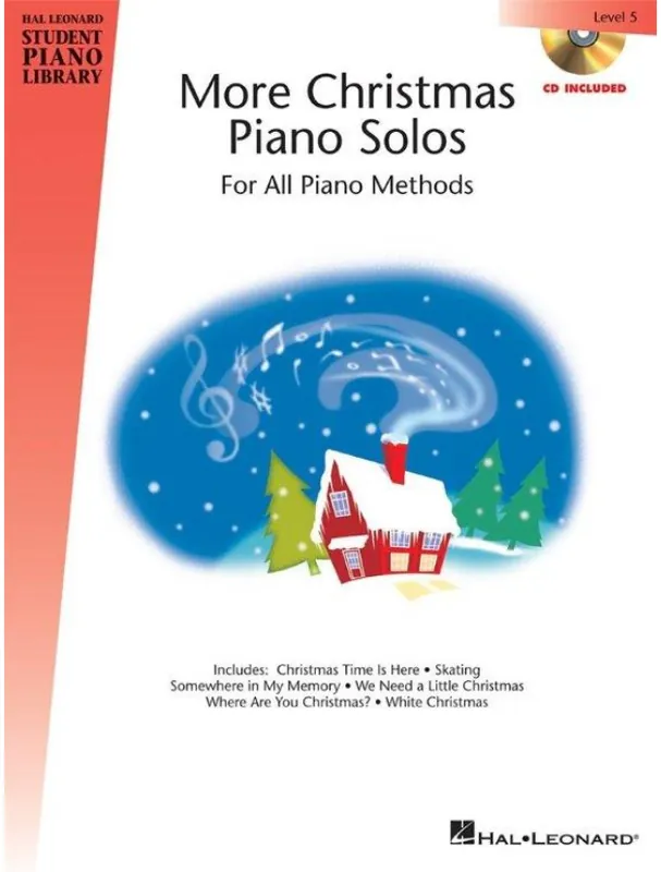 Akce More Christmas Piano Solos - Level 5 (noty na klavír)(+audio)