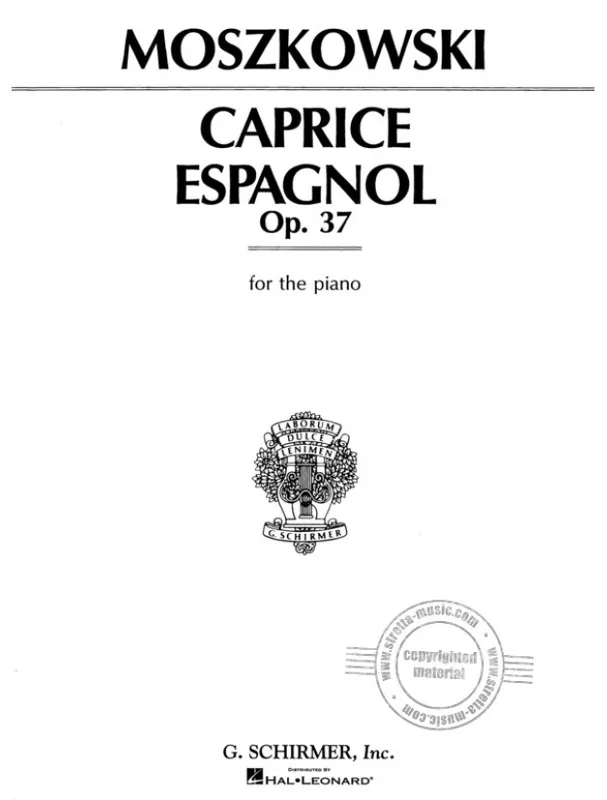 Moritz Moszkowski Caprice Espagnol, Op. 37 (noty na klavír) Poslední Šance