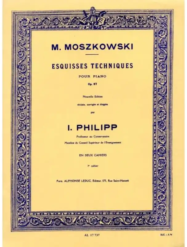 Moritz Moszkowski Esquisses Techniques Op.97, Vol. 1 (noty na klavír) Zlevněný