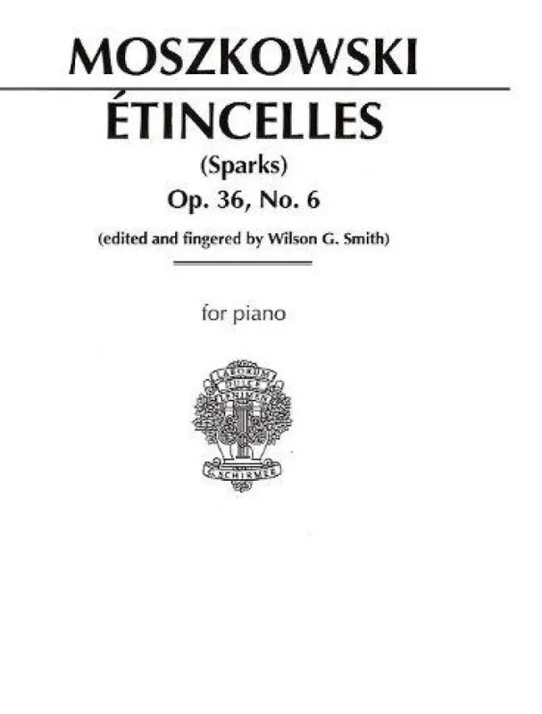 Výprodej Moritz Moszkowski Etincelles Op.36 No.6 (noty na sólo klavír)