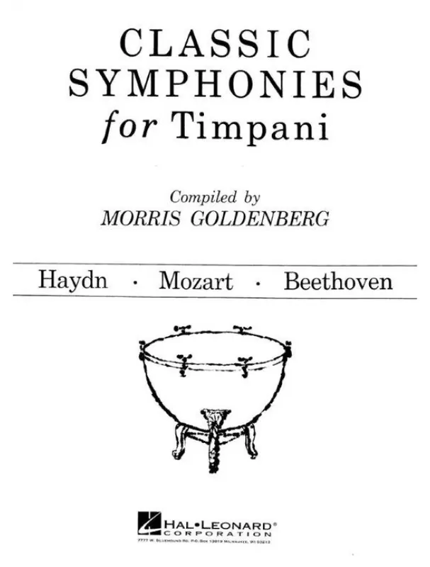 Morris Goldenberg Classic Symphonies For Timpani (noty na tympány) Akce