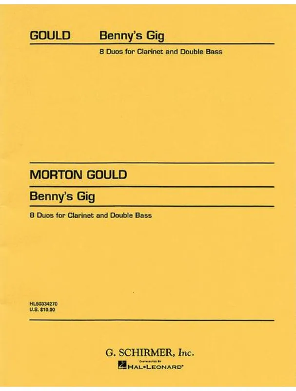 Morton Gould Benny‘s Gig (noty na klarinet, kontrabas) Cenově Výhodný