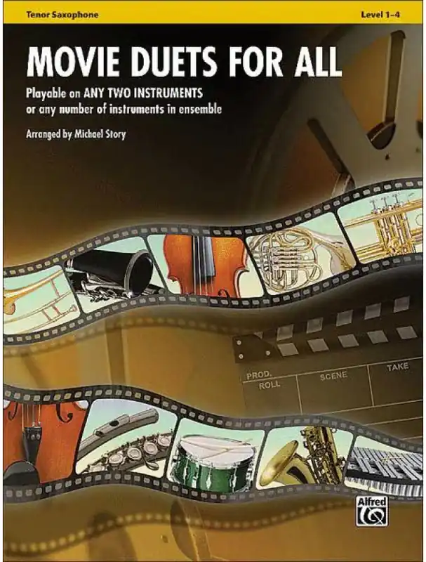Vrácení Zdarma Movie Duets for All (noty na tenorsaxofon)