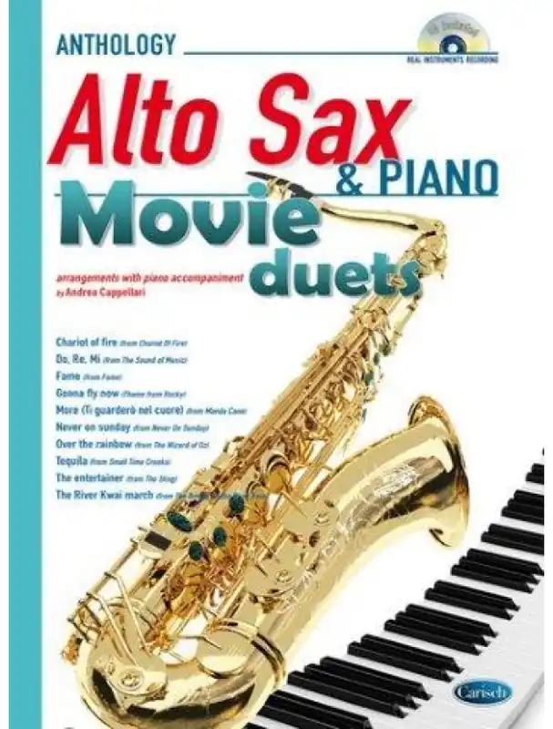 Nejlepší Cena Movie Duets for Alto Sax & Piano (noty na altsaxofon, klavír) (+audio)