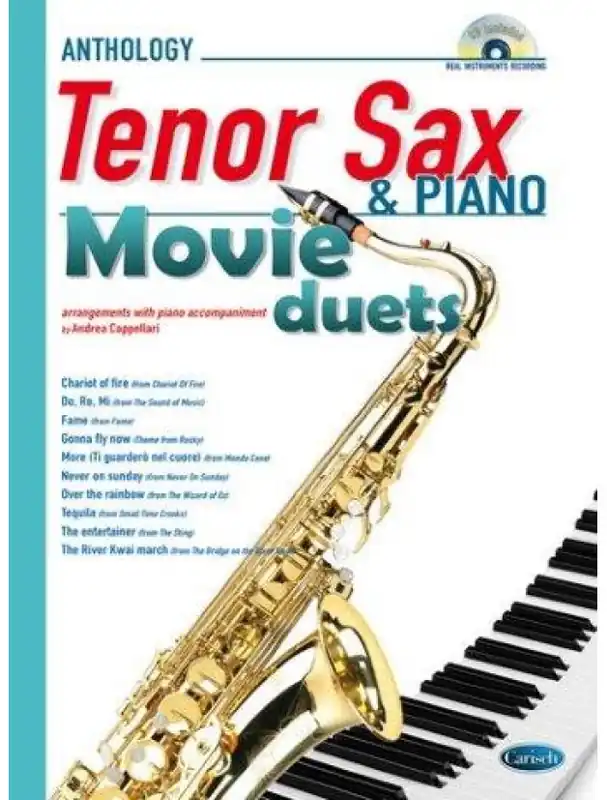 Víkendová Akce Movie Duets for Tenor Sax & Piano (noty na tenorsaxofon, klavír) (+audio)