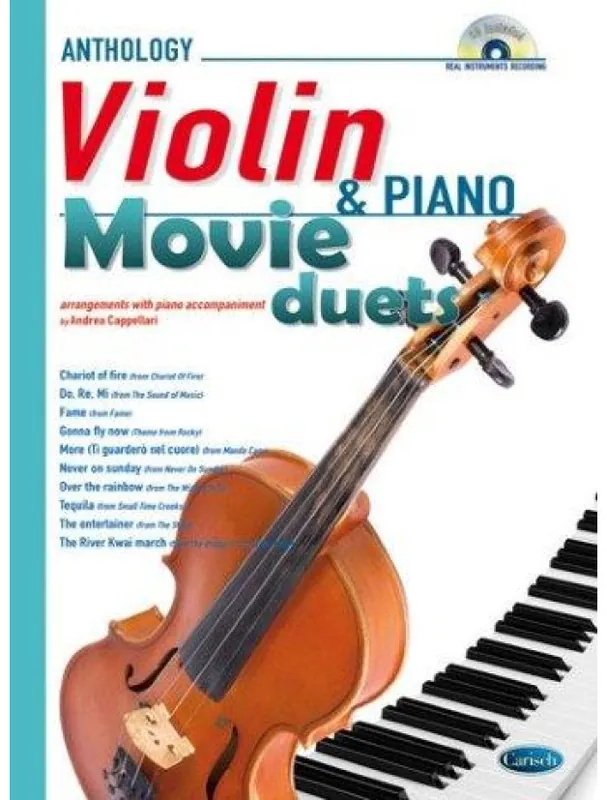 Expresní Doručení Movie Duets for Violin & Piano (noty na housle, klavír) (+audio)