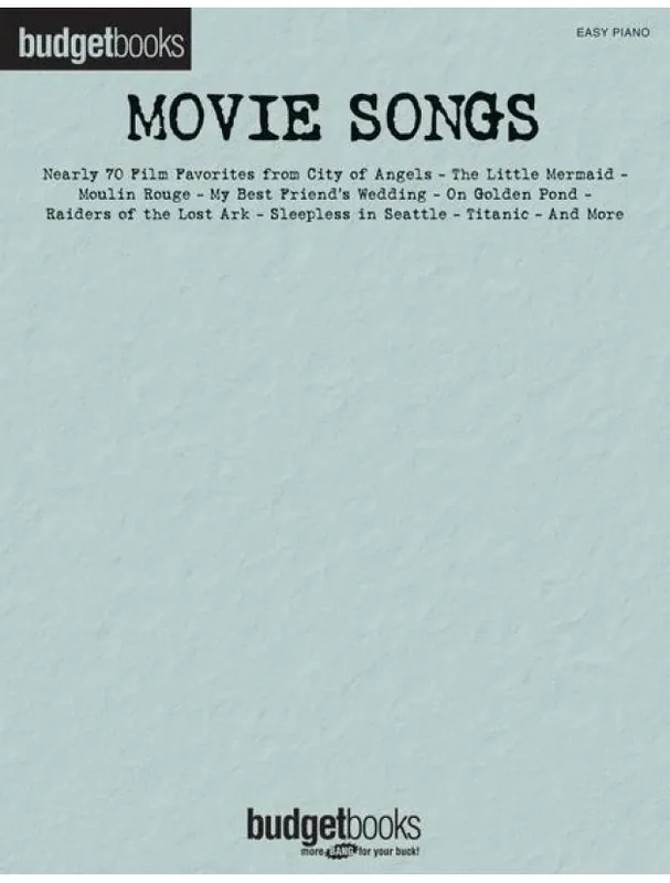 Movie Songs (noty na snadný klavír) Cenově Výhodný