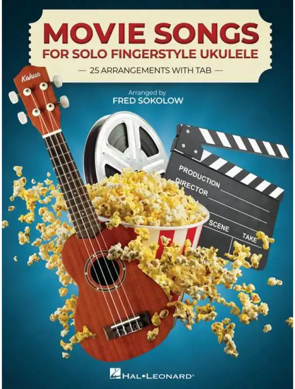 Vysoce Kvalitní Movie Songs for Solo Fingerstyle Ukulele (noty, tabulatury)