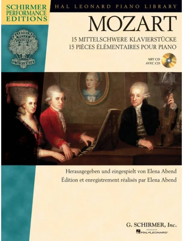 Mozart 15 Intermediate Piano Pieces (noty na klavír) (+audio) Dokud Zásoby Vydrží