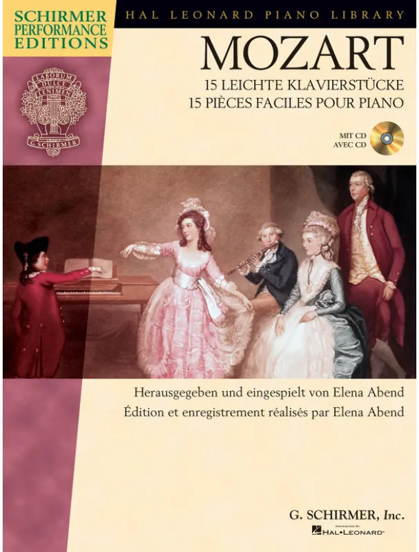 Top Prodej Mozart 15 Leichte Klavierstücke (noty na klavír) (+audio)